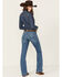 Image #4 - Ariat Women's Minnesota Medium Wash Mid Rise Leila Slim Stretch Trouser Jeans , Medium Wash, hi-res