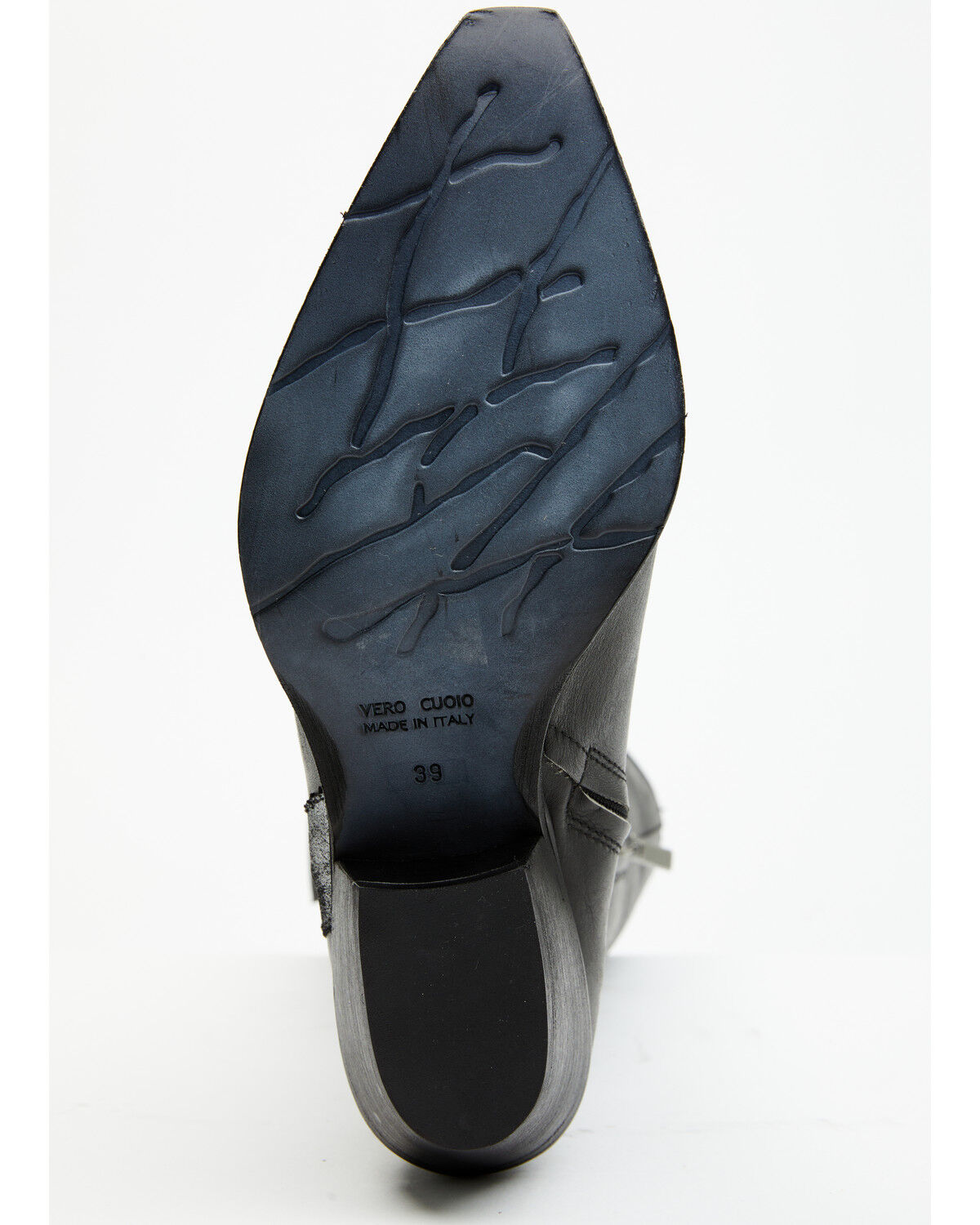 Image #7 - Italian Cowboy Women's Bolt Overlay Tall Western Boots - Snip Toe, Dark Grey, hi-res