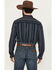 Image #4 - Cody James Men's Blake Striped Long Sleeve Button-Down Stretch Western Shirt, Navy, hi-res