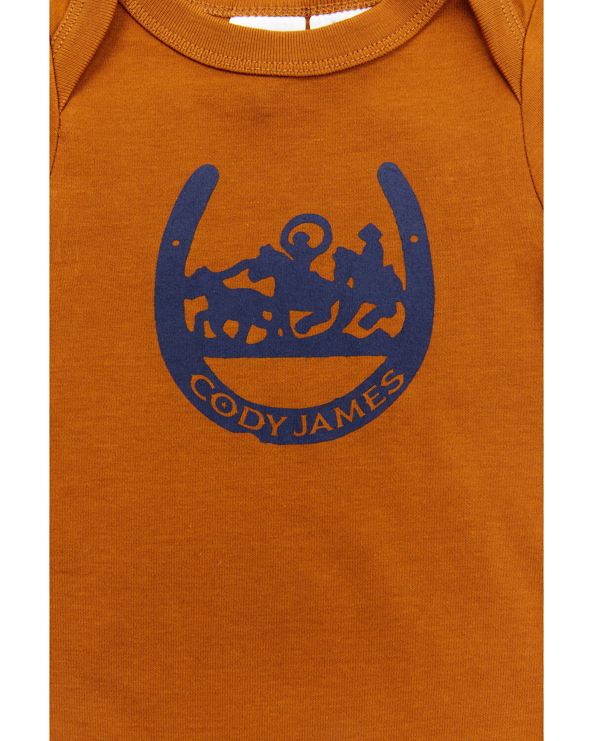 Image #3 - Cody James Infant Boys' Horseshoe Onesie Shorts Set, Dark Blue, hi-res