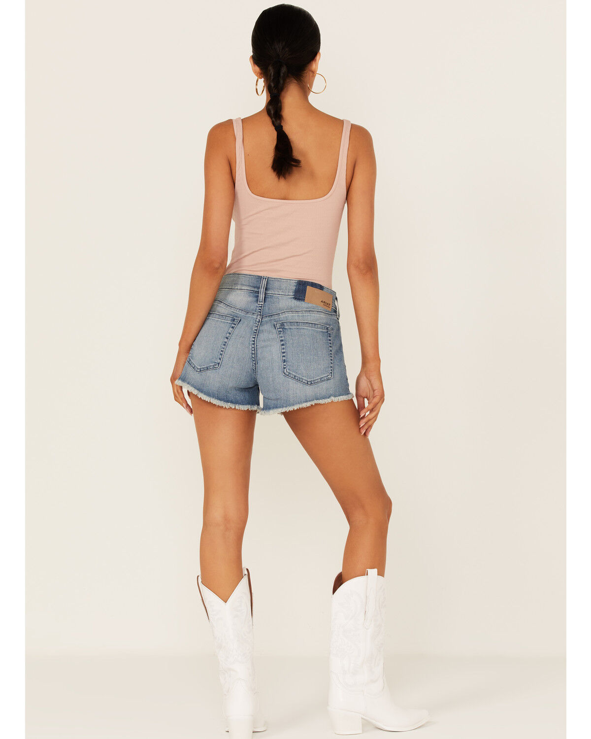 Image #3 - Ariat Women's Serenity Embroidered Front 3" Shorts, , hi-res
