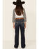 Ariat Girls' R.E.A.L Dark Wash Kimberly Stretch Trouser Jeans, Blue, hi-res