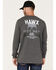 Image #4 - Hawx Men's Quality Goods Logo Graphic Work T-Shirt, Charcoal, hi-res