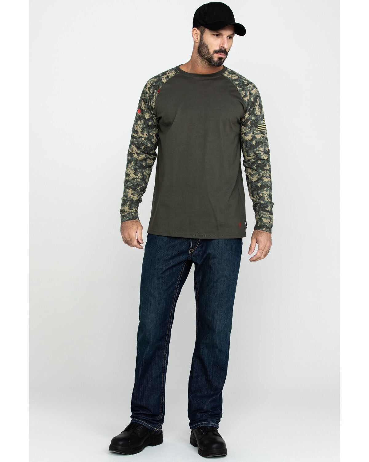 Ariat Men's Camo FR Baseball Long 