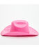 Image #3 - Twisted Little Kids' Straw Cowboy Hat , Hot Pink, hi-res