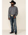 Image #2 - Rough Stock By Panhandle Men's Atalaya Stretch Paisley Print Long Sleeve Western Shirt, Black, hi-res
