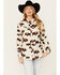 Image #1 - Cotton & Rye Women's Buffalo West Print Long Sleeve Pearl Snap Western Shirt , Cream, hi-res