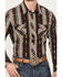 Image #3 - Rock & Roll Denim Men's Southwestern Striped Stretch Long Sleeve Snap Western Shirt, Brown, hi-res