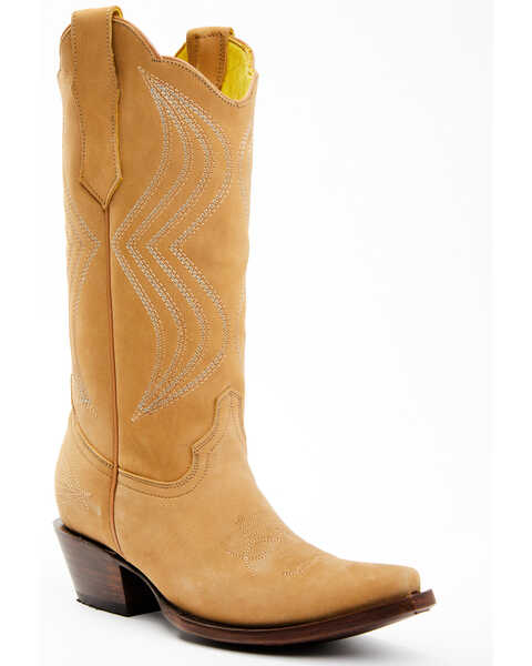 Image #1 - Planet Cowboy Women's Classic Sandy Western Boots - Snip Toe , Sand, hi-res