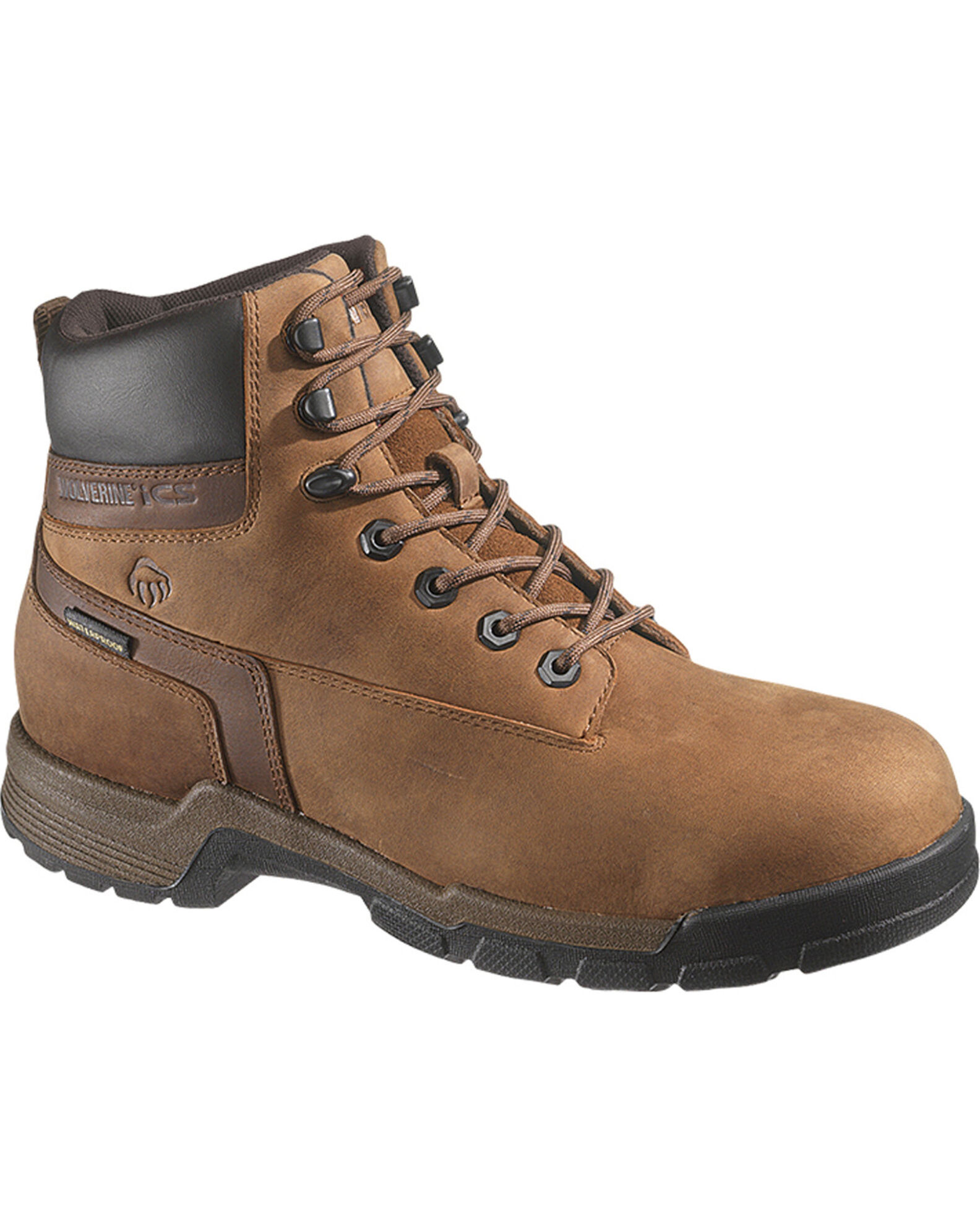 Wolverine Men s 6 Gear Waterproof Work Boots Composite Toe Sheplers