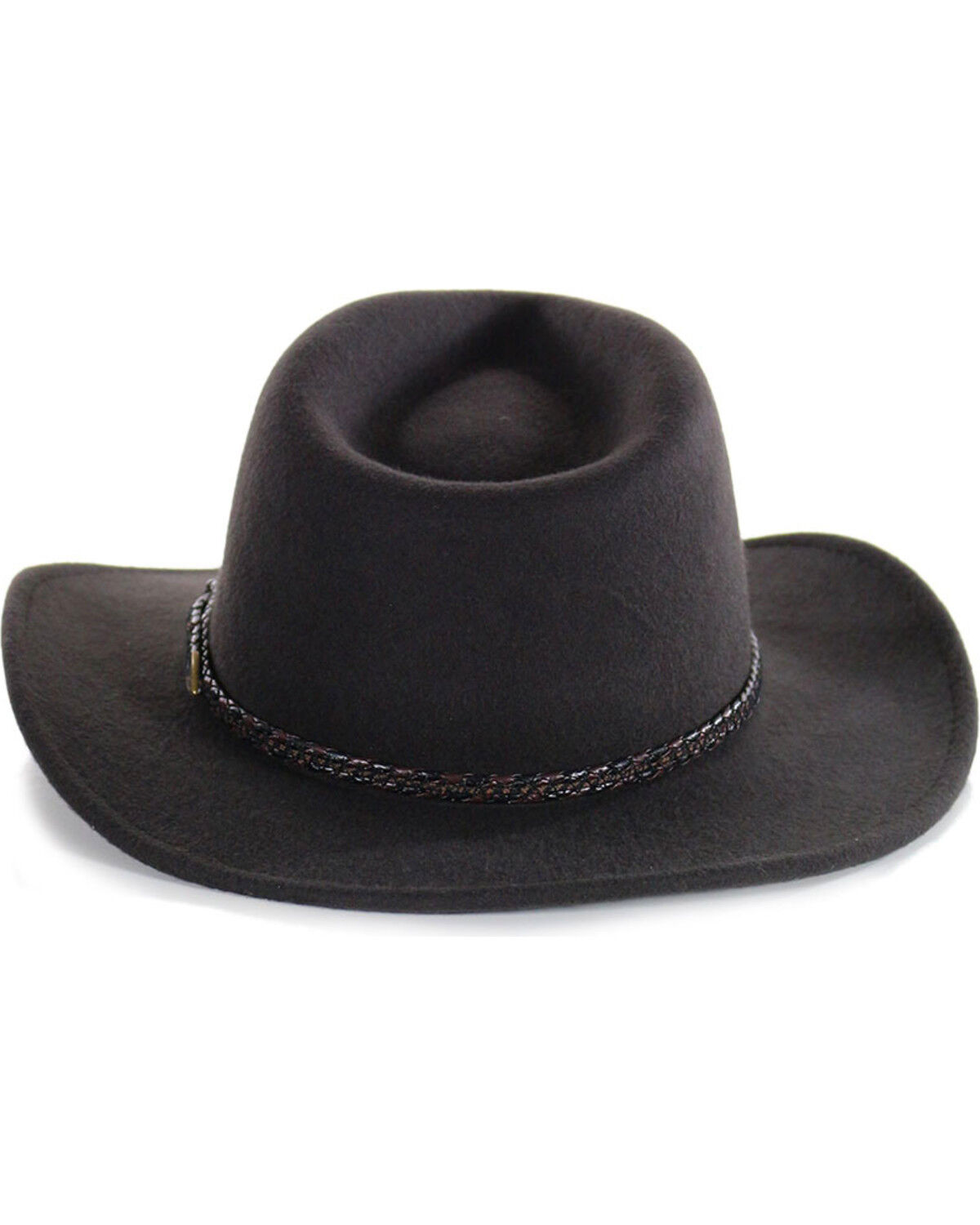 Image #3 - Cody James Men's Outback Wool Hat, Chocolate, hi-res