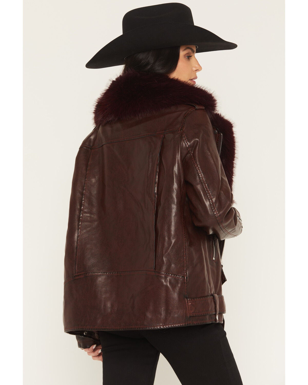 Azalea Wang Women's Aurelia Faux Fur Leather Jacket | Sheplers