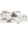 Image #2 - HiEnd Accents 200TC Cotton White Pine 4 Piece Sheet Set - Twin Size, White, hi-res