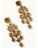 Image #2 - Shyanne Women's Golden Hour Floral Drop Earrings, Gold, hi-res