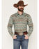 Image #1 - Cody James Men's Woodward Southwestern Long Sleeve Snap Western Shirt, Brown, hi-res