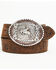 Image #1 - Cody James Boys' Bronc Rider Tooled Leather Belt, Brown, hi-res