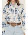 Image #4 - Cowboygirl by Jenna Paulette Women's Patchwork Print Long Sleeve Pearl Snap Western Shirt, Blue, hi-res