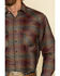 Image #4 - Resistol Men's Multi Chestnut Check Plaid Long Sleeve Western Shirt, Multi, hi-res