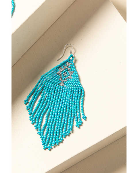 Image #2 - Idyllwind Women's Beaded You To It Turquoise Earrings, Turquoise, hi-res