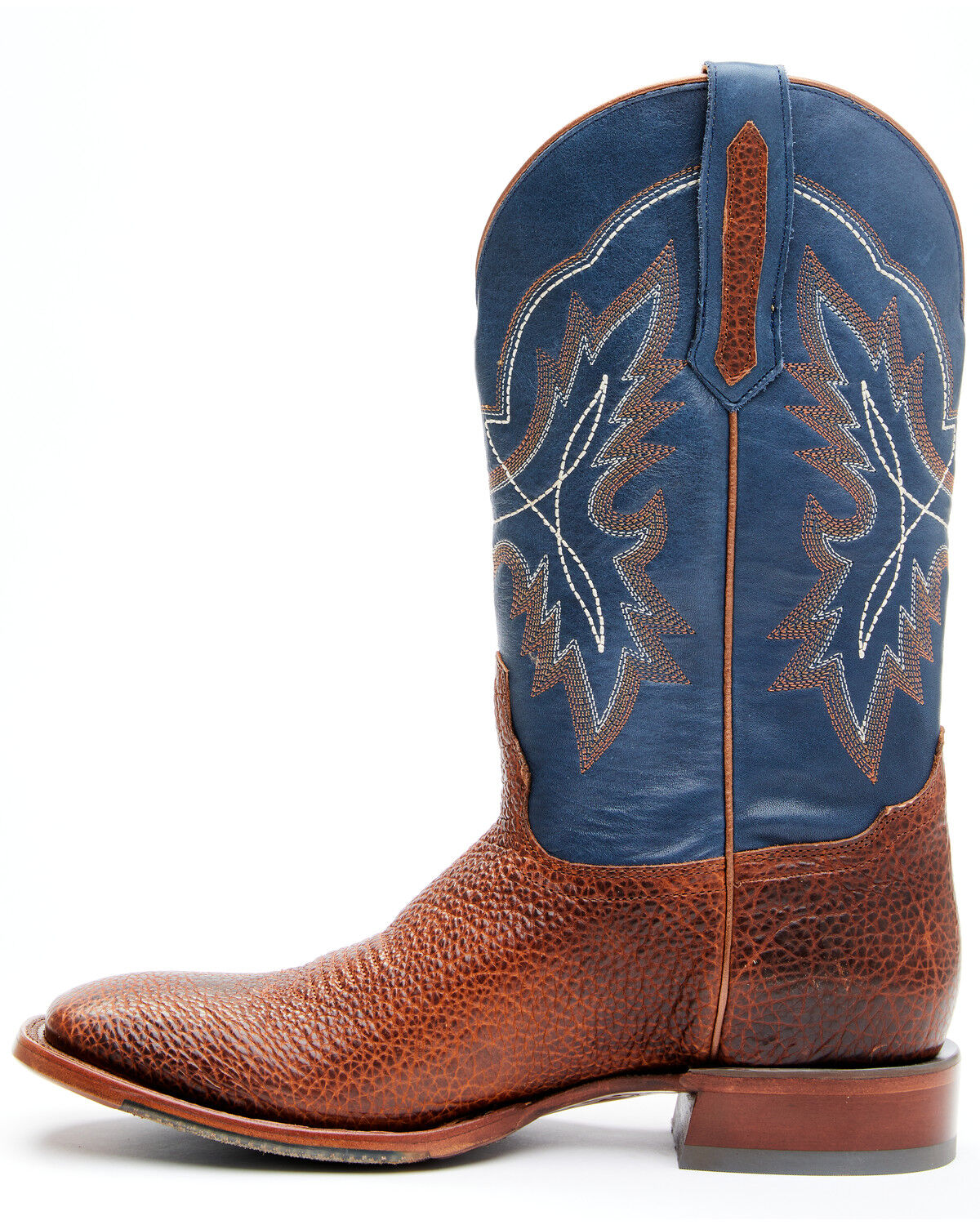 Image #5 - Cody James Men's Whiskey Blues Western Performance Boots - Broad Square Toe, Blue, hi-res