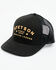 Image #1 - Stetson Men's Embroidered Trucker Cap, Black, hi-res