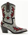 Image #2 - Azalea Wang Women's Kaitland Embellished Boots - Snip Toe, Black/red, hi-res