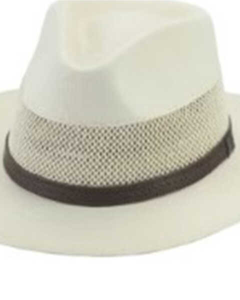 Bullhide Men's Linen Compton Straw Hat, Off White, hi-res