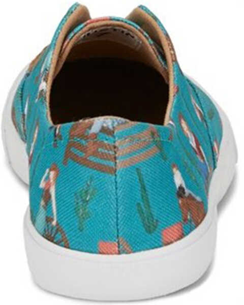 Image #5 - Reba by Justin Women's Alice Cowgirl Print Casual Slip-On Shoe, Turquoise, hi-res