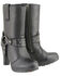 Image #1 - Milwaukee Leather Women's Leather Harness Boots - Round Toe, Black, hi-res
