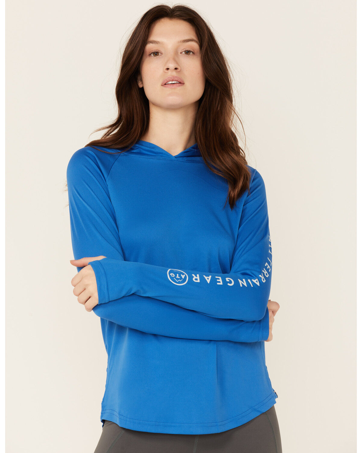 Image #1 - Wrangler Women's ATG All-Terrain Hooded Sun Tee , , hi-res