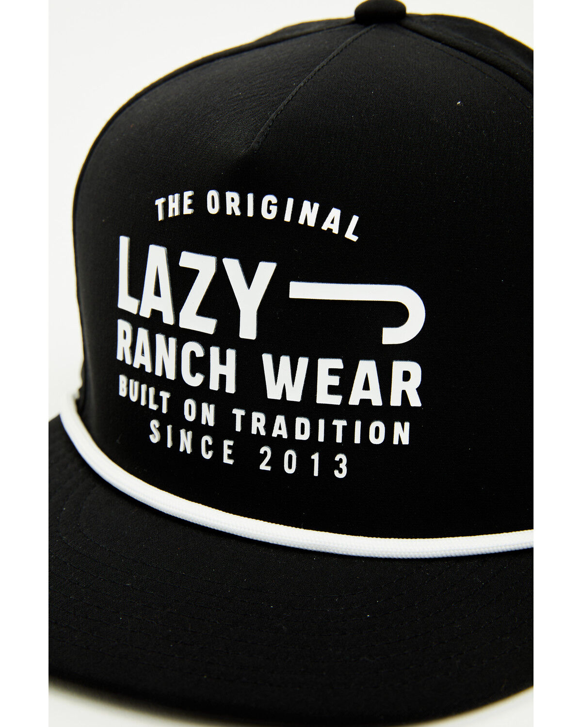 Image #2 - Lazy J Ranch Wear Men's Untroubled Ball Cap, Black, hi-res