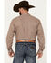 Image #4 - Cinch Men's Geo Print Long Sleeve Button-Down Stretch Western Shirt, Lt Brown, hi-res