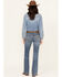 Image #3 - Wrangler Retro Women's Medium Wash Iris Mid Rise Trouser Stretch Denim Jeans, Medium Wash, hi-res