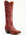 Image #1 - Dan Post Women's 16" Triad Silvie Tall Western Boots - Snip Toe, Wine, hi-res