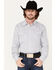 Wrangler Men's 20X Performance Geo Print Long Sleeve Western Snap Shirt, Grey, hi-res