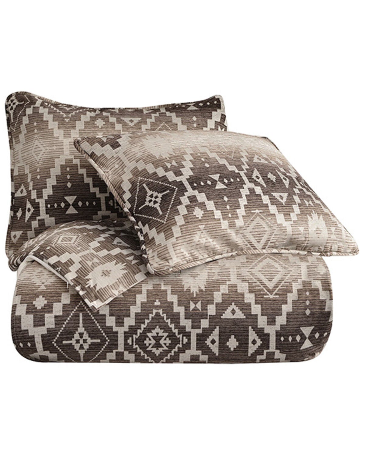 Image #3 - HiEnd Accents Chalet Southwestern Print 3 Piece Duvet Cover Set - King Size, Brown, hi-res