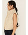 Image #2 - 26 International Women's Floral Print Puffer Vest, Cream, hi-res