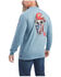 Image #2 - Ariat Men's FR Born For This Long Sleeve Graphic T-Shirt, Steel Blue, hi-res
