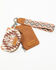 Image #1 - Wrangler Southwestern Print Keychain Coin Wallet, Brown, hi-res