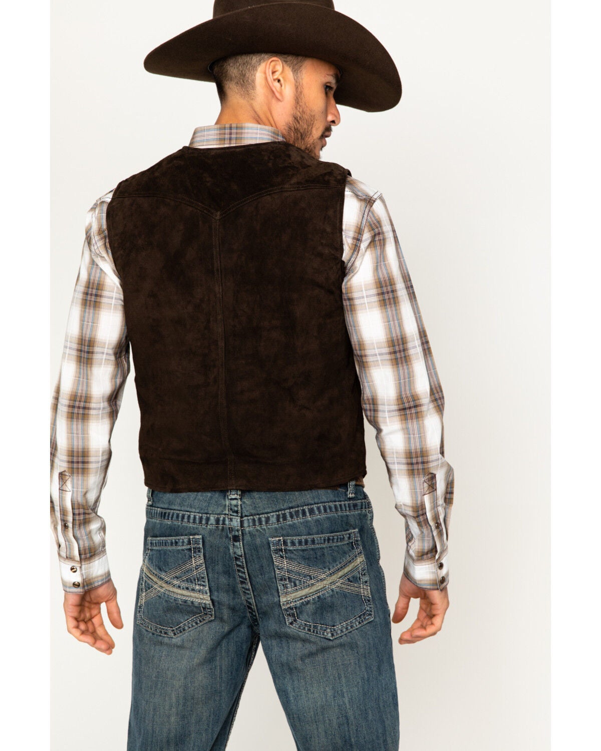 boot barn leather vest