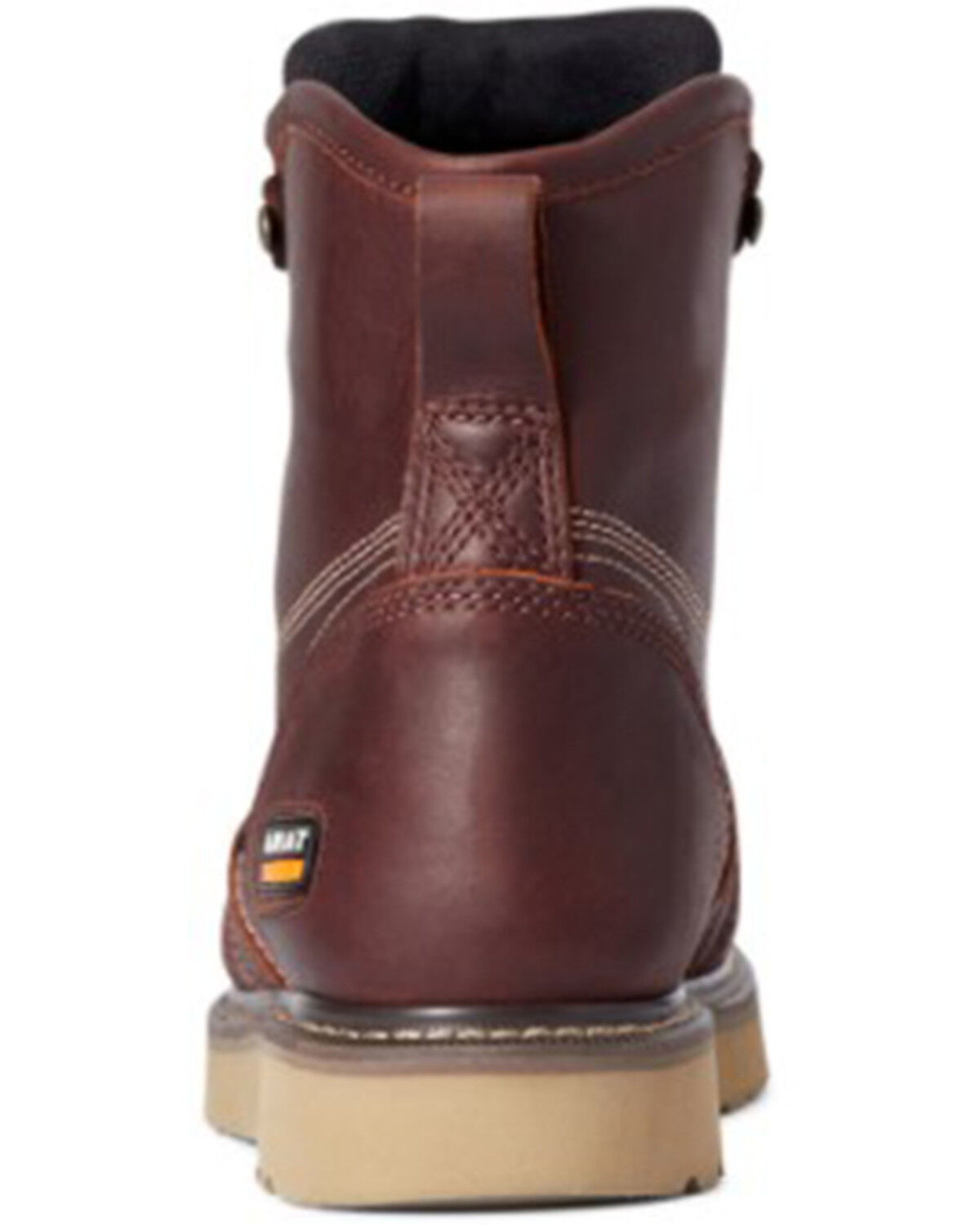 Image #3 - Ariat Men's Rusted Copper Rebar Wedge 6" H20 Moc Work Boot - Round Toe, Brown, hi-res
