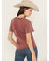 Image #4 - Rock & Roll Denim Women's Honky Tonk Short Sleeve Graphic Tee, Red, hi-res