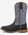 Image #3 - Justin Women's Outlaw Ryley Performance Western Boots - Broad Square Toe, Black/purple, hi-res