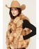Image #2 - Azalea Wang Women's Junae Faux Fur Vest, Brown, hi-res
