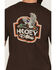 Image #4 - Hooey Men's Flock Shot Short Sleeve Graphic T-Shirt, Dark Brown, hi-res