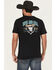 Image #1 - Rock & Roll Denim Men's Steerhead Short Sleeve Graphic T-Shirt, Black, hi-res