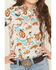Image #3 - Cruel Girl Girls' Cowgirl Printed Long Sleeve Snap Western Shirt, Cream, hi-res