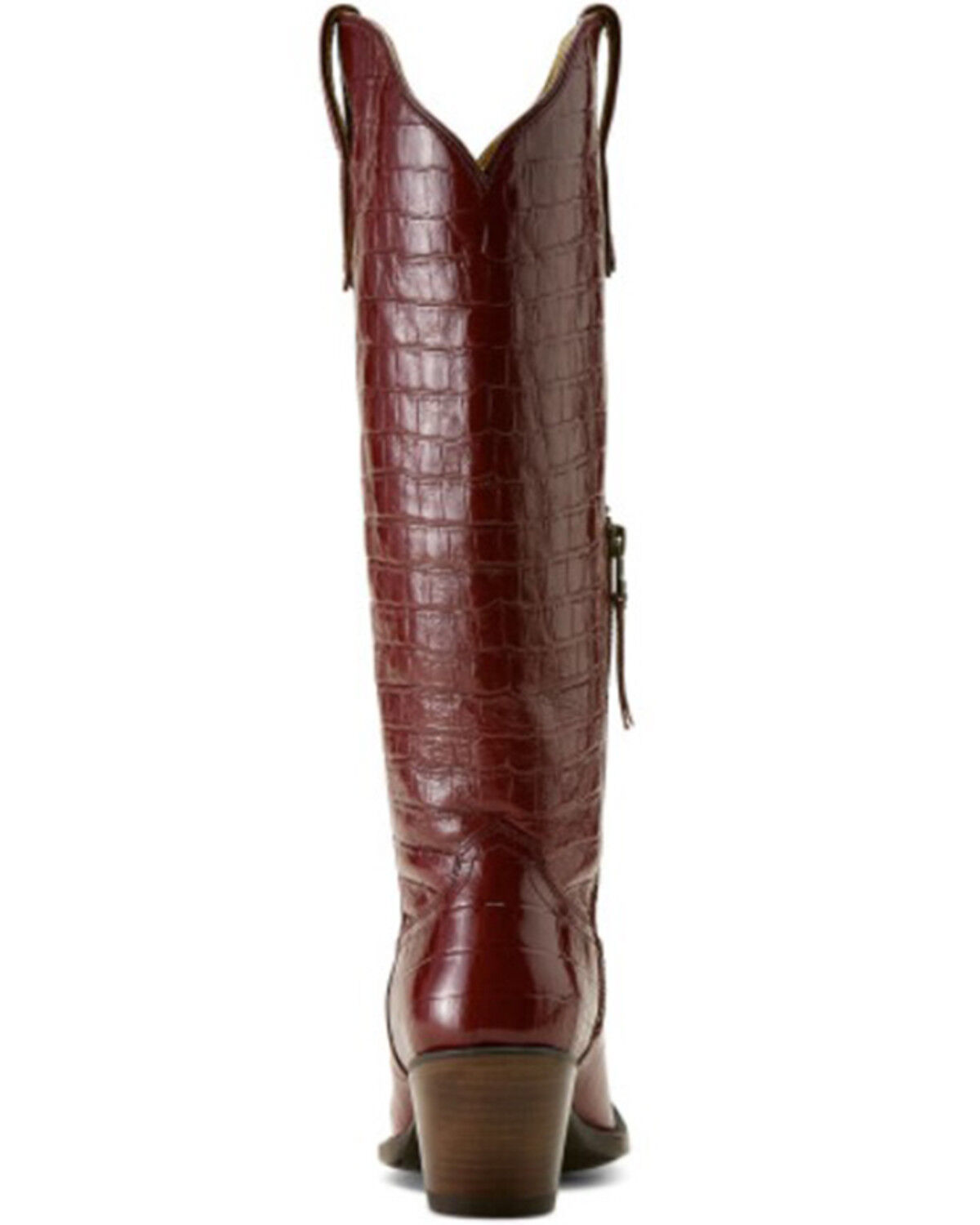 Image #5 - Ariat Women's Casanova Crocodile Print Tall Western Boots - Snip Toe, Red, hi-res