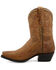 Image #3 - Black Star Women's CellSole Studded Leather Western Boots - Snip Toe, Brown, hi-res