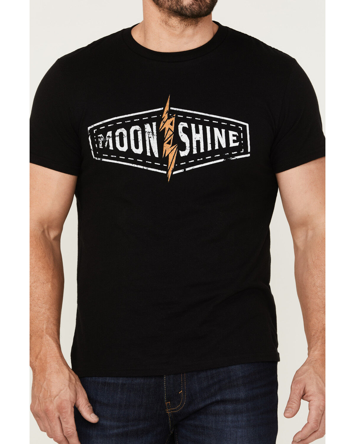 Image #3 - Moonshine Spirit Men's Spirit Bolt Logo Black Graphic T-Shirt, , hi-res